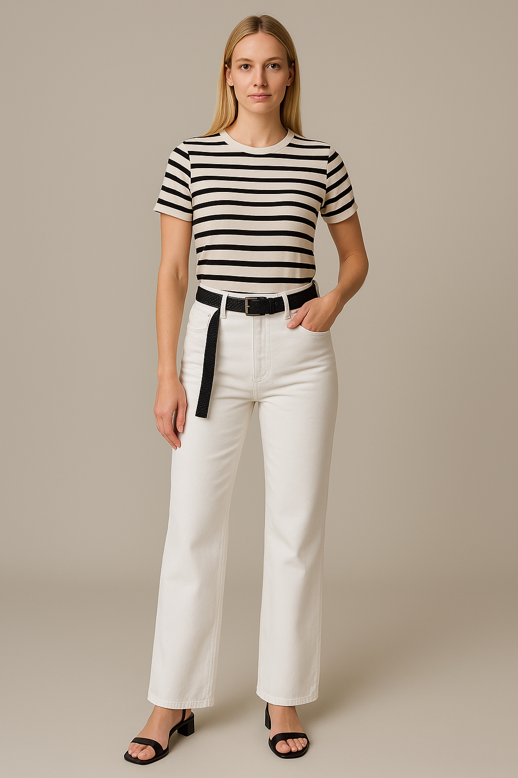 THE AYA WIDE LEG DENIM TROUSER