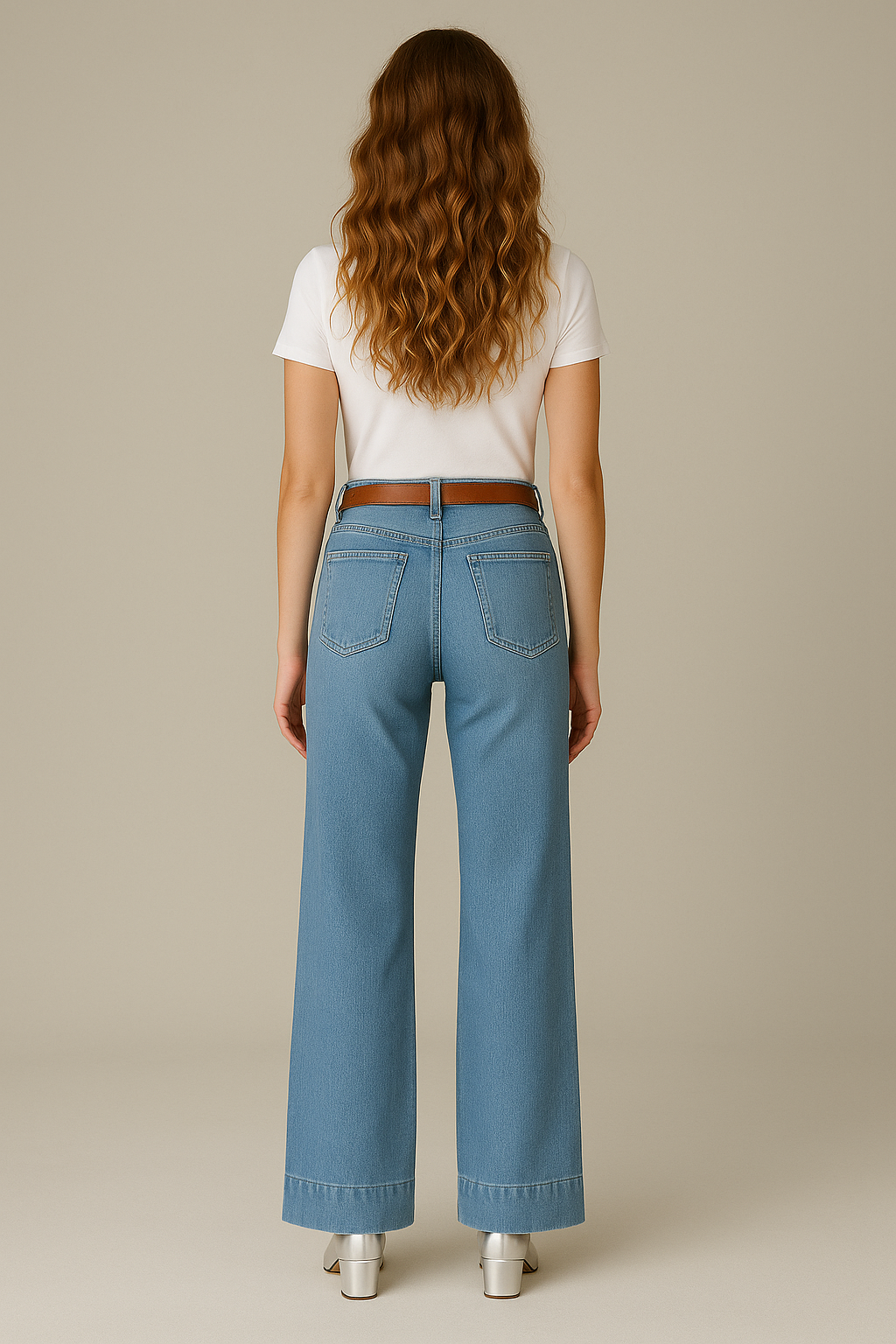 THE AYA WIDE LEG DENIM TROUSER