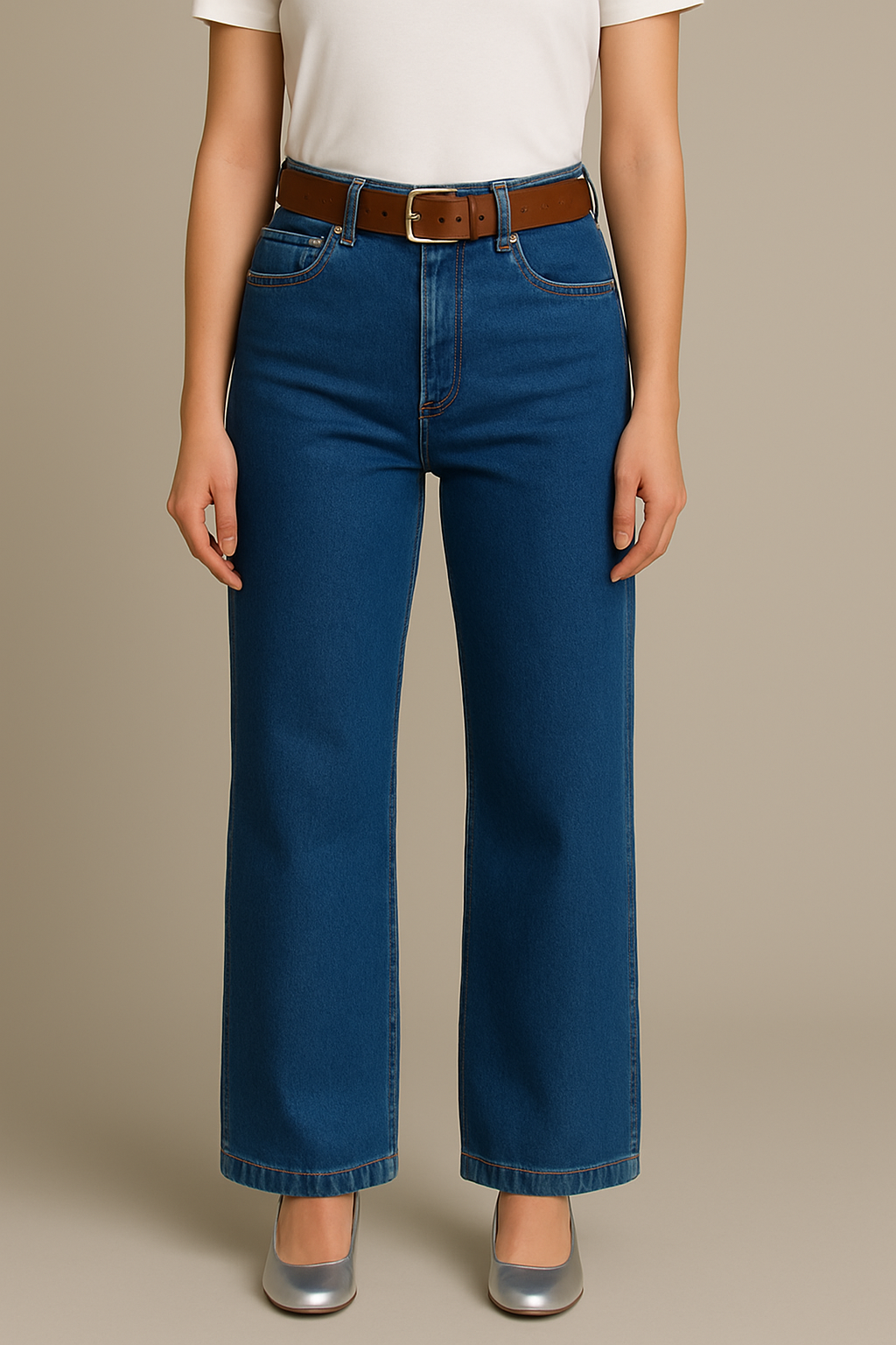 THE AYA WIDE LEG DENIM TROUSER