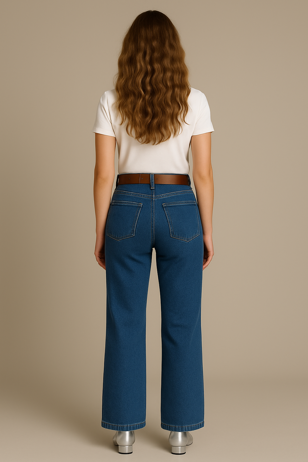 THE AYA WIDE LEG DENIM TROUSER