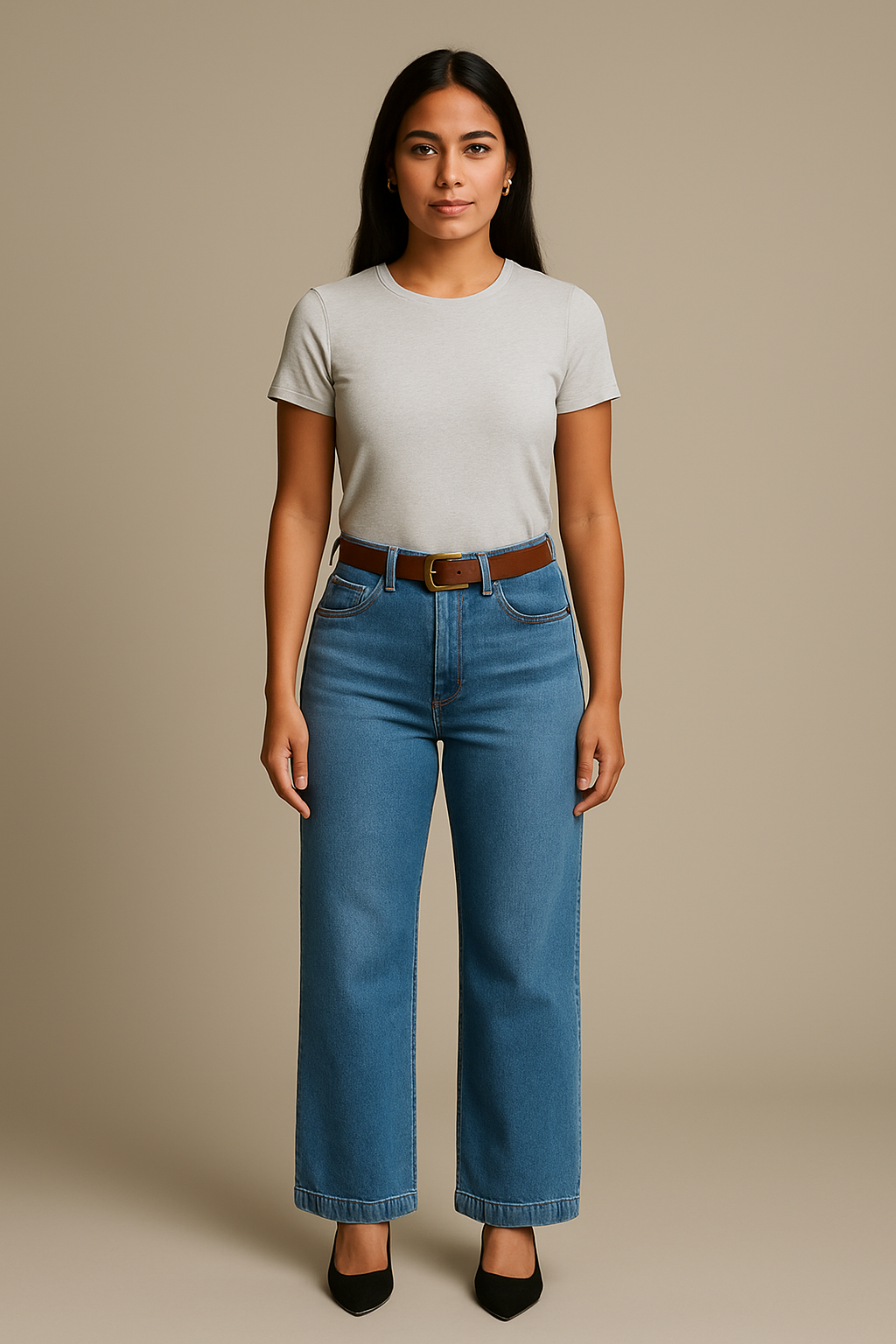 THE AYA WIDE LEG DENIM TROUSER