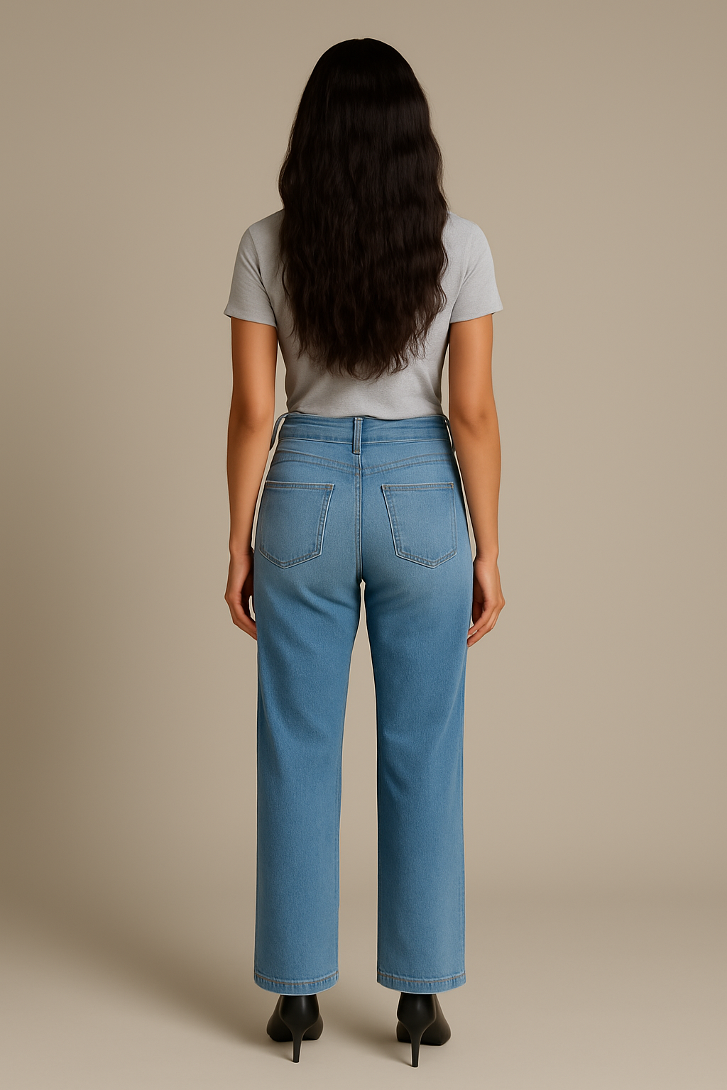 THE AYA WIDE LEG DENIM TROUSER
