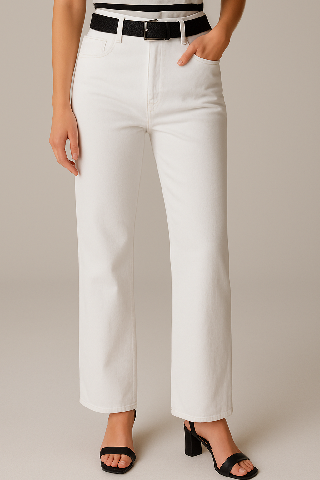 THE AYA WIDE LEG DENIM TROUSER